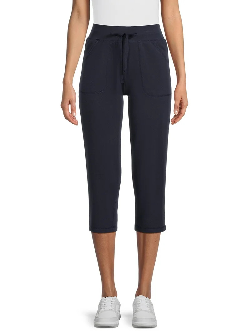 Athletic Works Women's and Women's Plus Knit Capri Pants, 22" Inseam, Sizes XS-4X | Walmart (US)