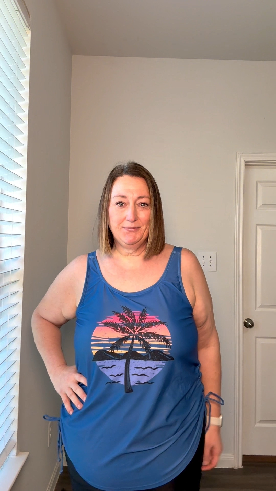 If you’ve ever wanted swimwear that gives you coverage and control over the fit…this is it!  Adjustable drawstring top & ruched pocket shorts from Bloomchic! 

#LTKPlusSize