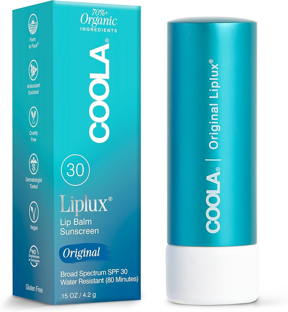 COOLA Organic Liplux Lip Balm and Sunscreen with SPF 30, Dermatologist Tested Lip Care for Daily ... | Amazon (US)