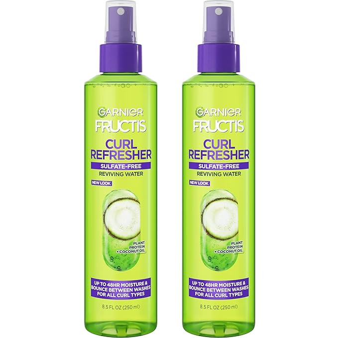 Garnier Fructis Curl Refresher Reviving Water Spray, Sulfate Free, 8.5 Fl Oz, 2 Count (Packaging ... | Amazon (US)