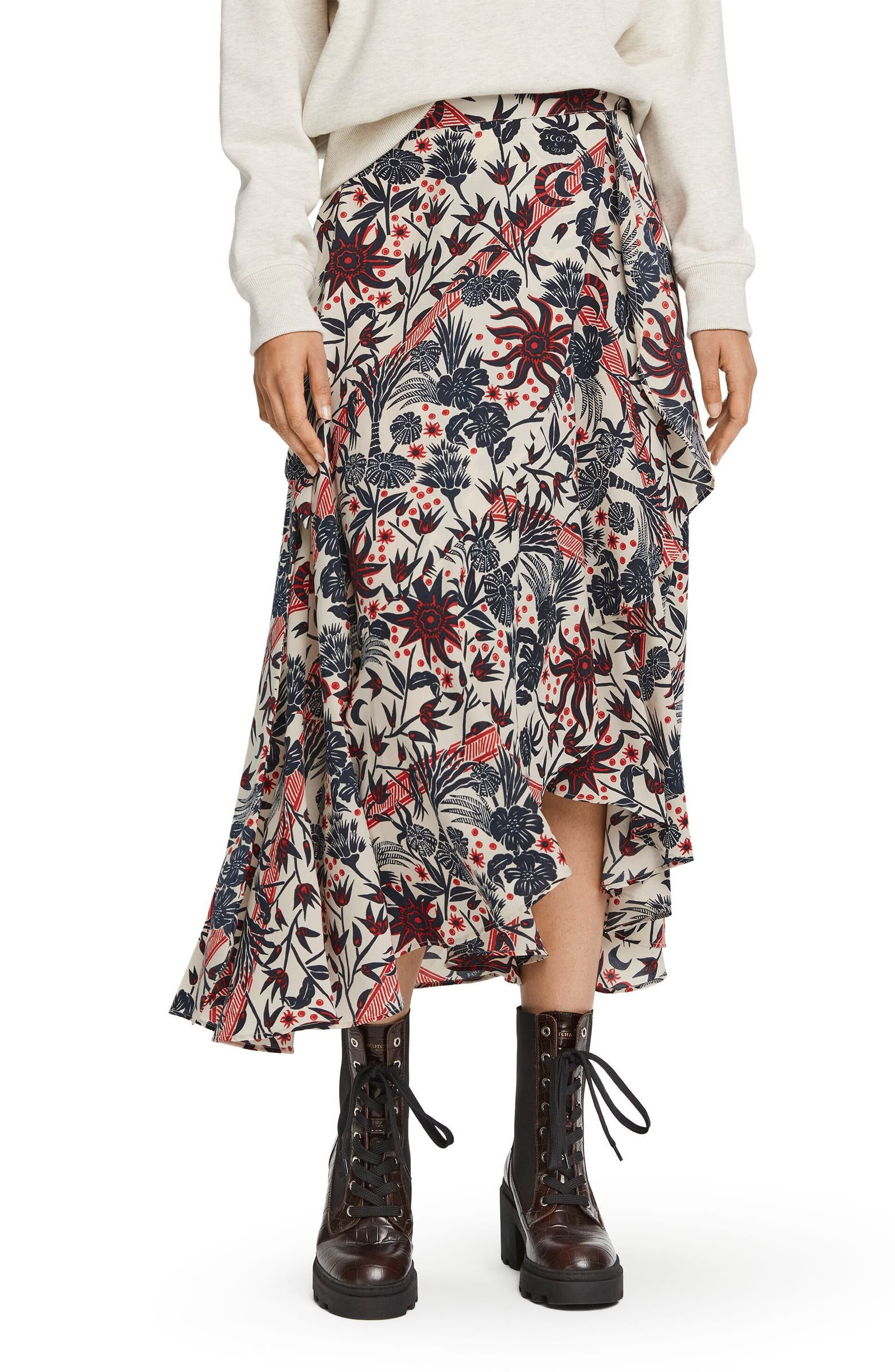 Floral Print Wrap Skirt | Nordstrom