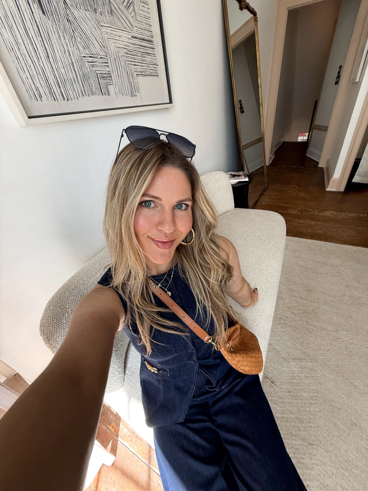 Dark Denim Vest + Wide Leg Jeans // Clare V Belt Bag // Navy Aviators // gold hoops 

#LTKStyleTip #LTKWorkwear #LTKSeasonal