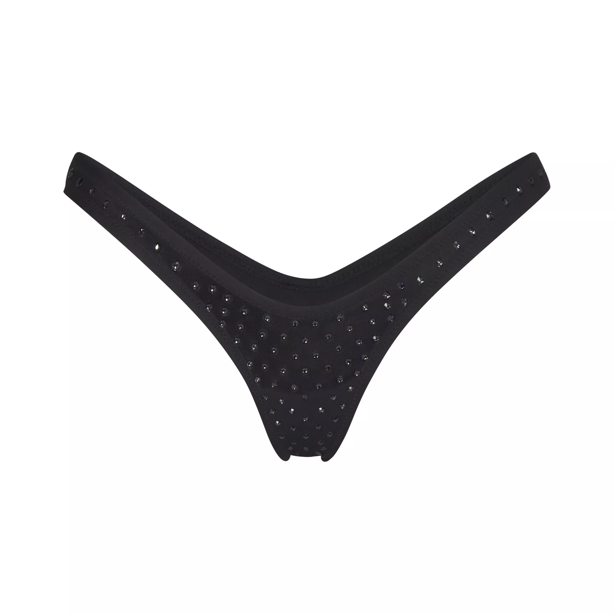 SPARKLE JERSEY MINI TRIANGLE BRALETTE | ONYX