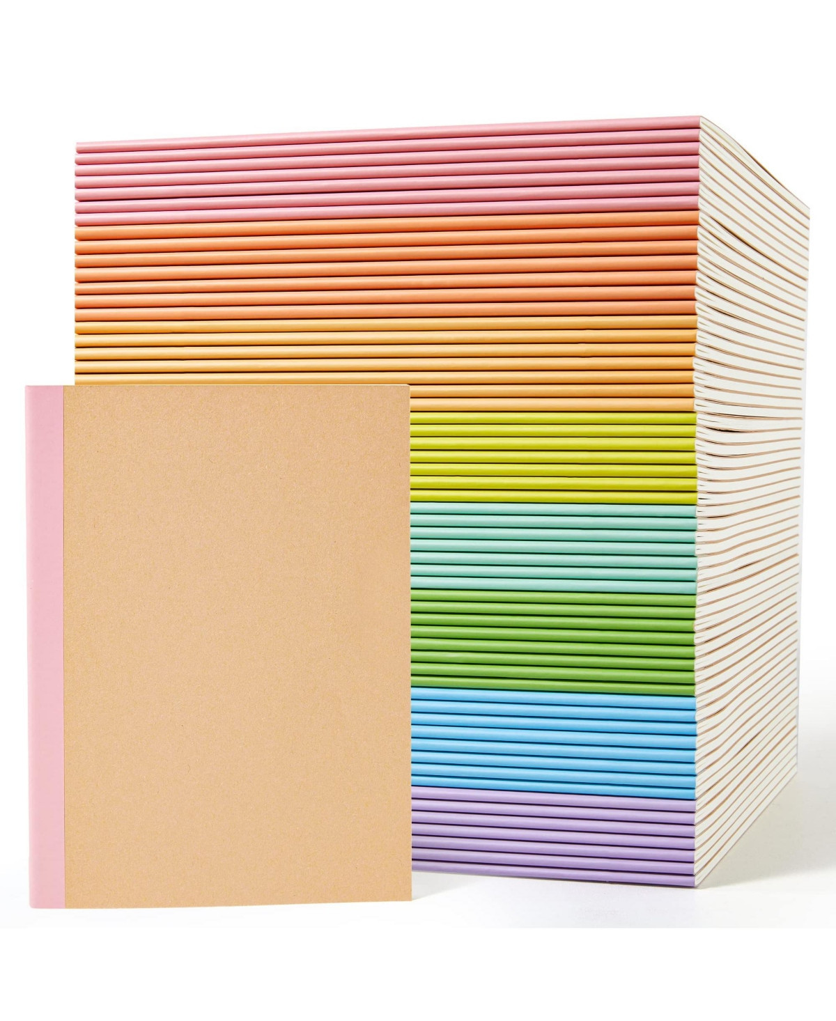Gnuadz Composition Notebooks Lined Journals Rainbow Spines - Miscellaneous 961 x7 | Macy's