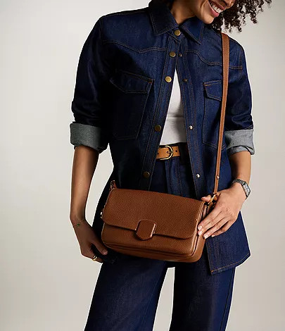 Lennox Leather Convertible Shoulder Bag | Fossil (US)