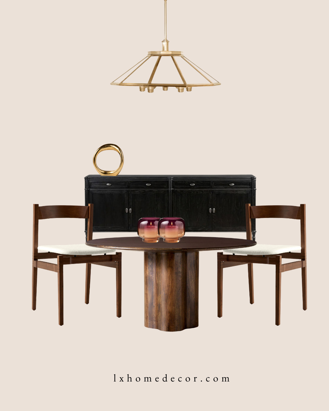 The Moody Dining Edit ✨

I’m loving the contrast in this dining room setup—the sleek, dark wood buffet brings such a sophisticated, moody anchor to the space. Paired with a warm, sculptural pedestal table and mid-century modern chairs, it’s the perfect balance of bold and inviting. That brass pendant is just the cherry on top for a high-end, editorial feel. Shop the look below!

#LTKhome #DiningRoomInspo #MoodyInteriors #ModernDining #InteriorDesign 

 #LTKOver40 #LTKHome #LTKSaleAlert