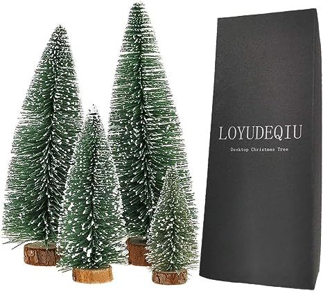 Desktop Miniature Pine Tree tabletop christmas tree small pine tree decor christmas tree toppers ... | Amazon (US)