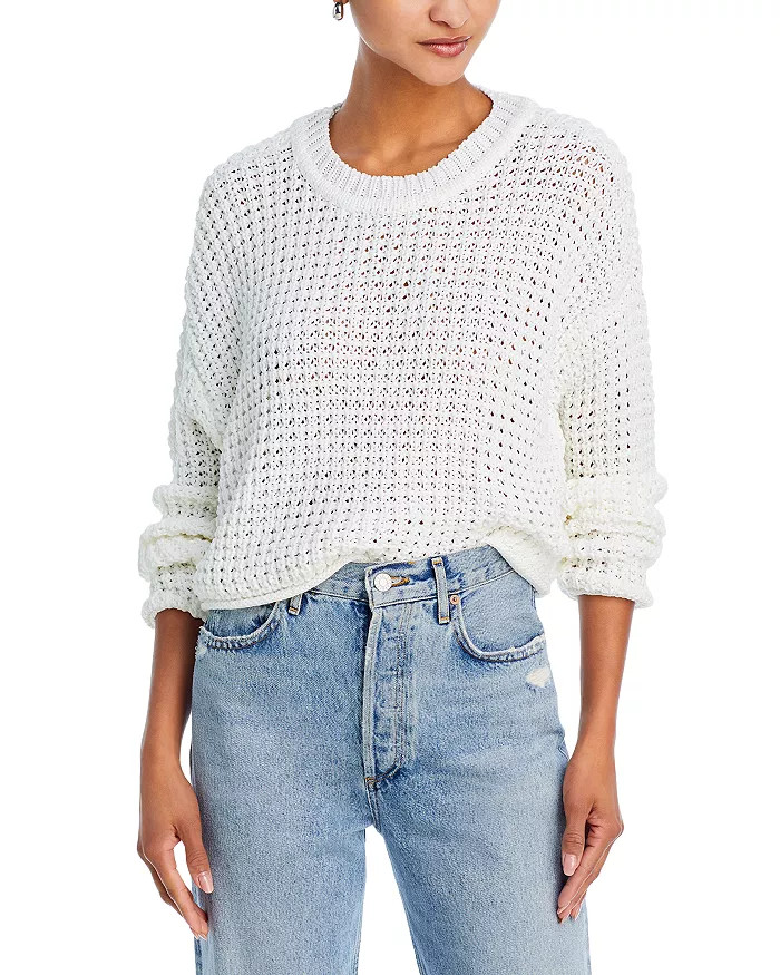 Waffle Knit Long Sleeve Sweater - 100% Exclusive | Bloomingdale's (US)