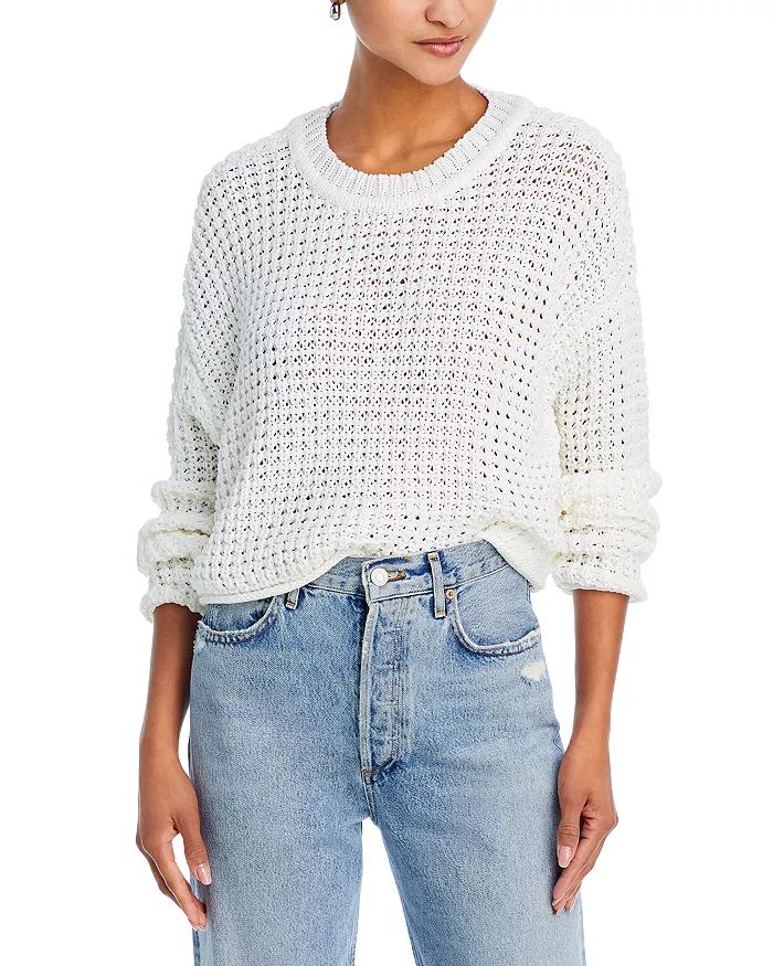 Waffle Knit Long Sleeve Sweater - 100% Exclusive | Bloomingdale's (US)