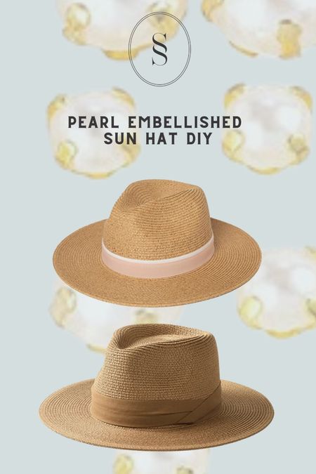 DIY Pearl embellished sun hat. Here’s what you’ll need. Plus a glue gun! 

#LTKFind #LTKU #LTKunder50