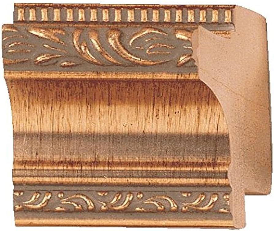 CountryArtHouse Picture Frame Moulding (Wood) 18ft Bundle - Traditional Antique Gold Finish - 2" ... | Amazon (US)