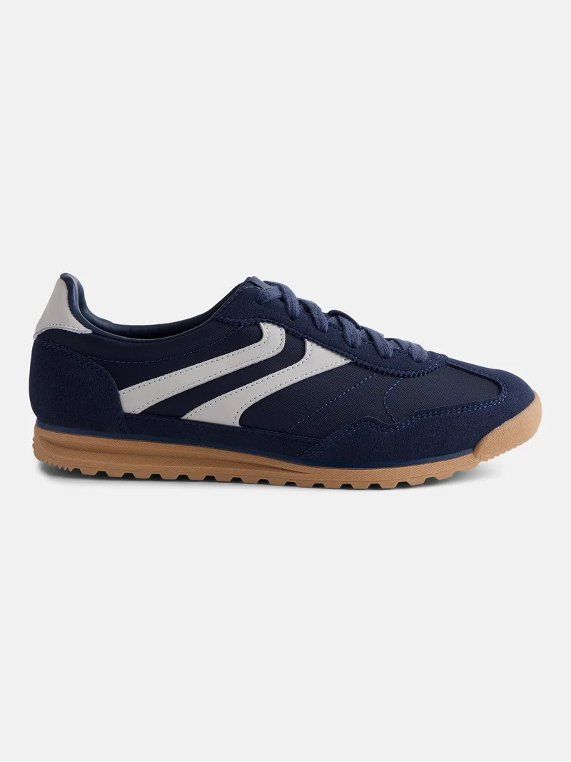 No Boundaries Women's Retro Inspired Lace Up Sneakers | Walmart (US)