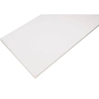 White Laminated Wood Shelf 10 in. D x 48 in. L | The Home Depot
