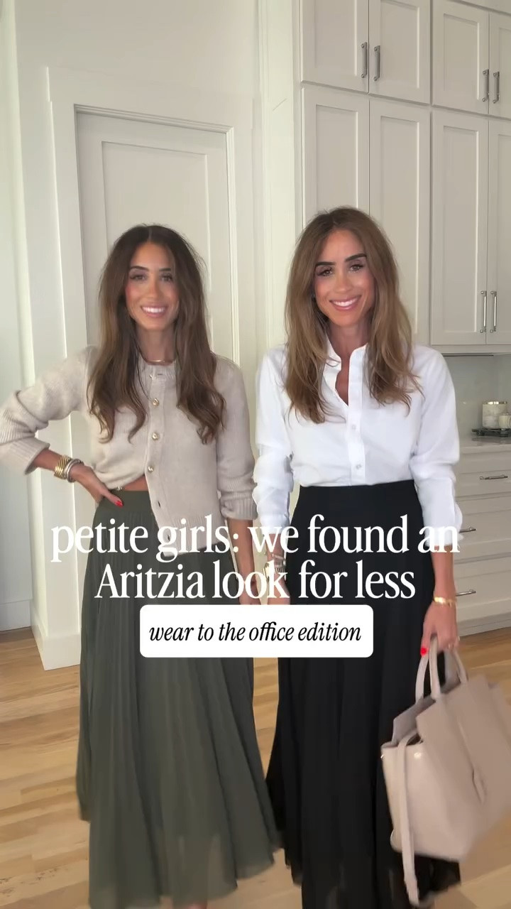 if you’re a short girl like us, or you’re just looking for something new and fresh to wear to the office 💼 we found the viral Aritzia twirl skirt for 1/4 of the price! This one is $37 and the more expensive version is $150! They’re nearly identical and double lined. You can easily style them with flats and a tank for a more casual day. 

We are 5’1” and wearing size s for reference 

work style, elevated basics, petite-friendly skirts, Amazon fashion, Aritzia look for less, look for less, office outfits, petite friendly workwear, workwear style, Aritzia twirl skirt 

#workwearoutfits #officeoutfits #weartoworkstyle

#LTKPetite #LTKWorkwear