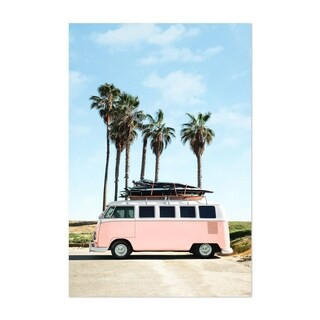 Noir Gallery VW Van Surfing Palm Trees Unframed Art Print/Poster | Bed Bath & Beyond