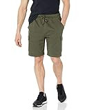 Amazon Essentials Men's Fleece Cargo Short, Olive Heather, X-Small | Amazon (US)