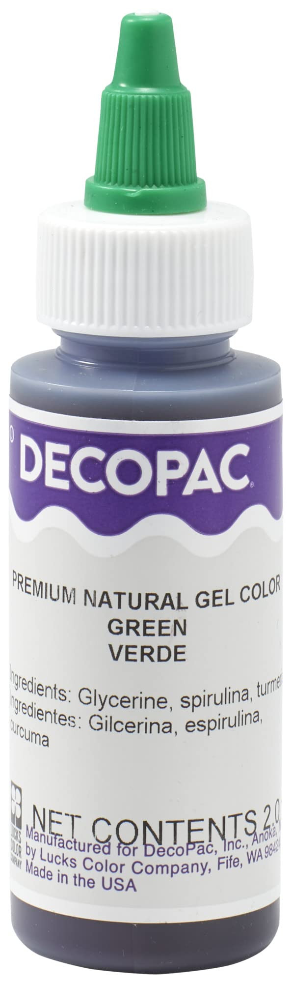 DecoPac Green All-Natural Premium Gel Color 2oz | Amazon (US)