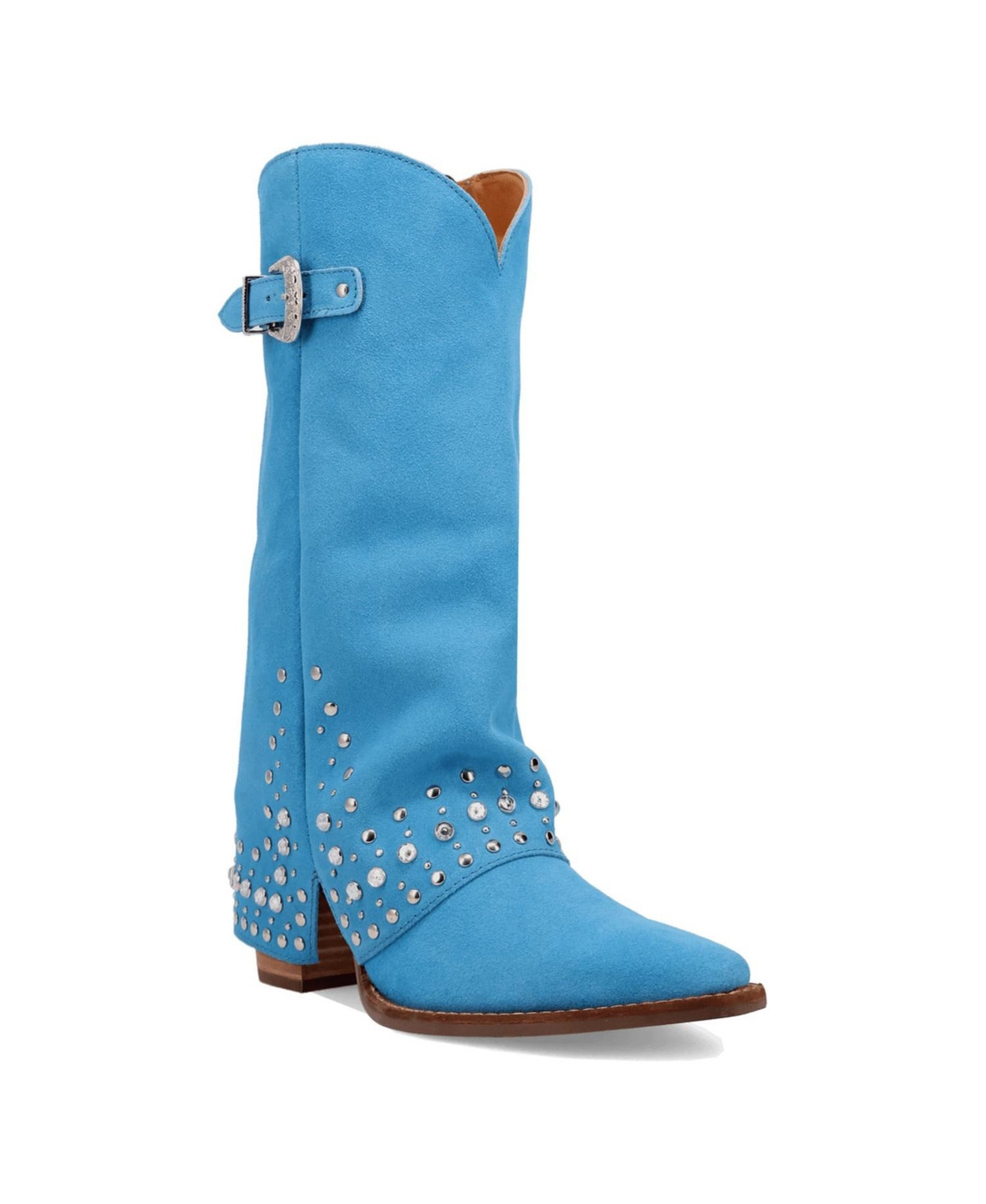 Dingo Women's Howdy Honey Suede Leather Boot - Blue | Macy's