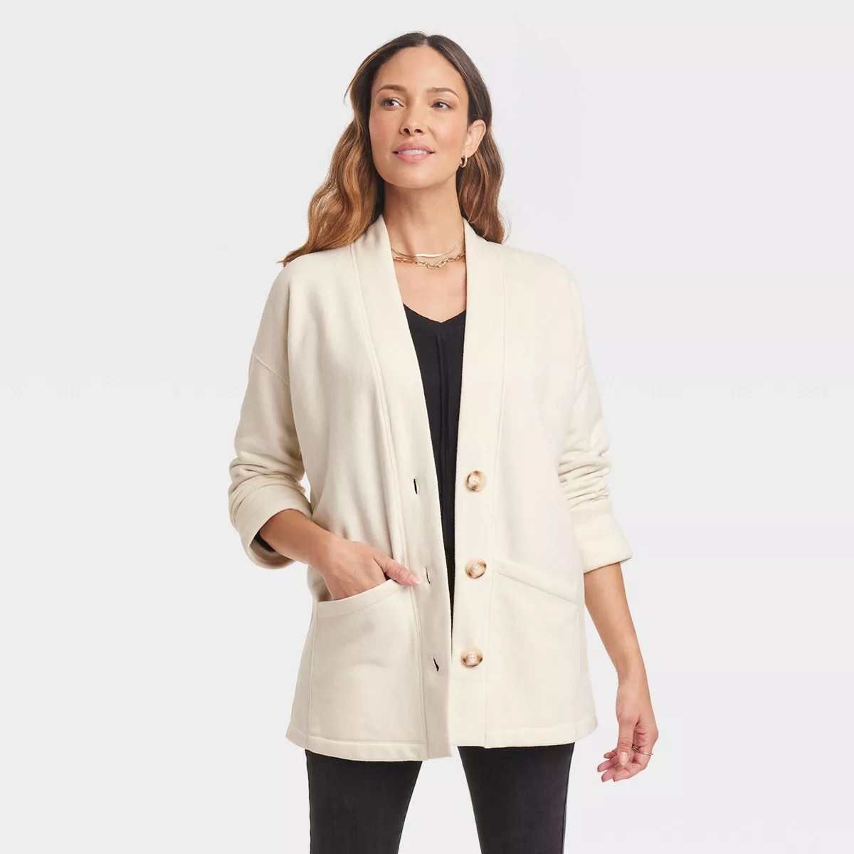 Women's Long Sleeve Fleece Jacket - Knox Rose™ | Target