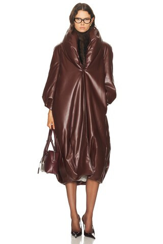 Rowen Rose Long Coat in Brown | FWRD 