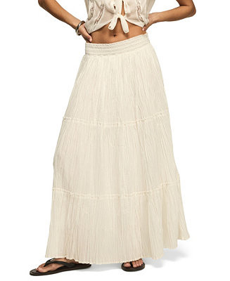 Lucky Brand Women's Tiered Broomstick Pull-On Maxi Skirt - Macy's | Macy's