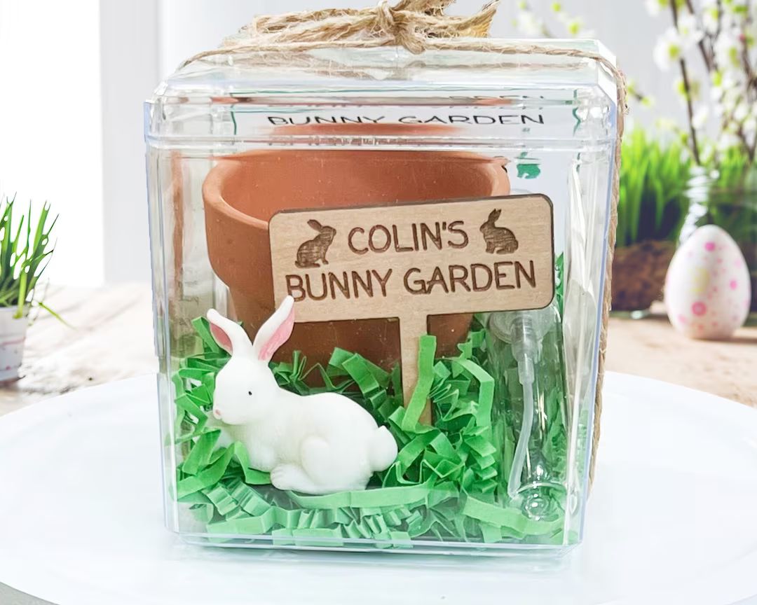 Bunny Garden Grow Kit, DIY Easter Crafts for Kids, Basket Filler - Etsy | Etsy (US)