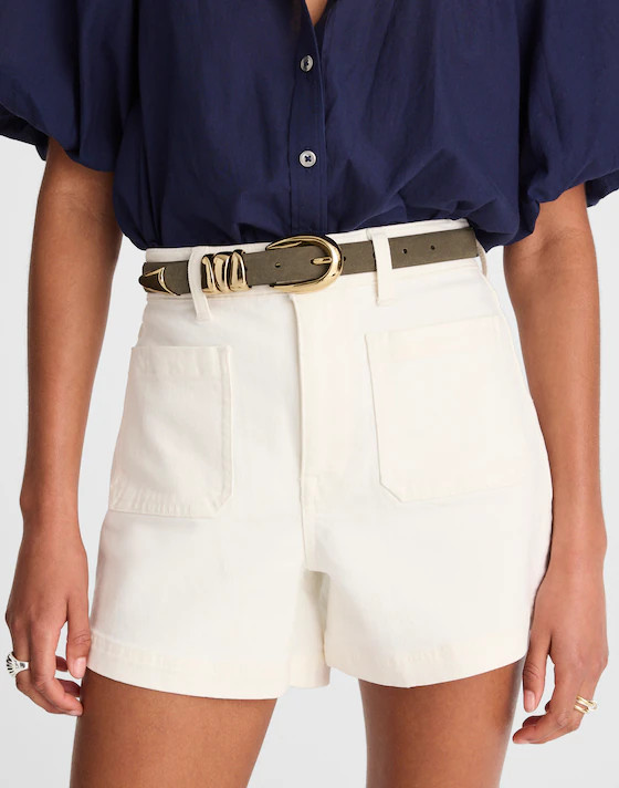 Triple Metal Keeper Belt | Madewell