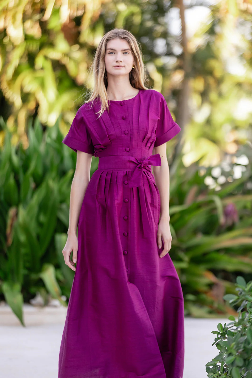 Sabrina Dress- Aubergine | Julia Amory
