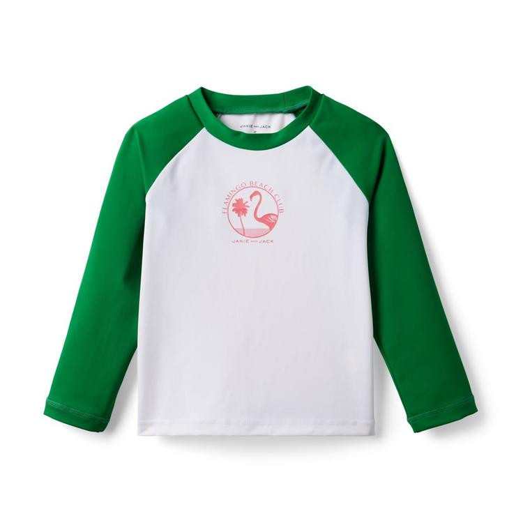 Colorblocked Flamingo Rash Guard | Janie and Jack