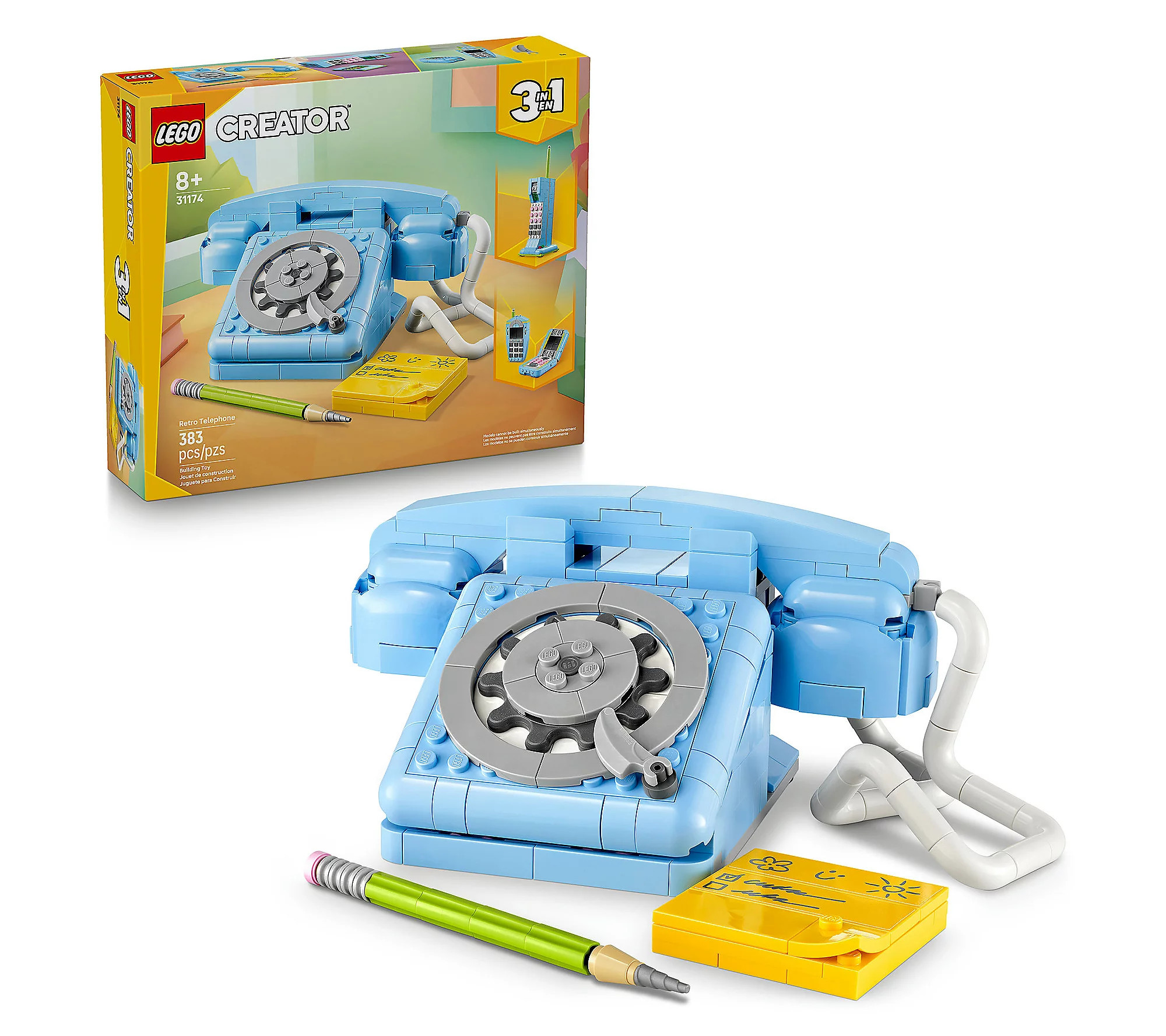 LEGO Creator 3in1 Retro Telephone Nostalgic and Vintage Toy Ph | QVC