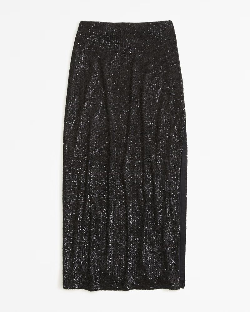 Sequin Maxi Skirt | Abercrombie & Fitch (US)