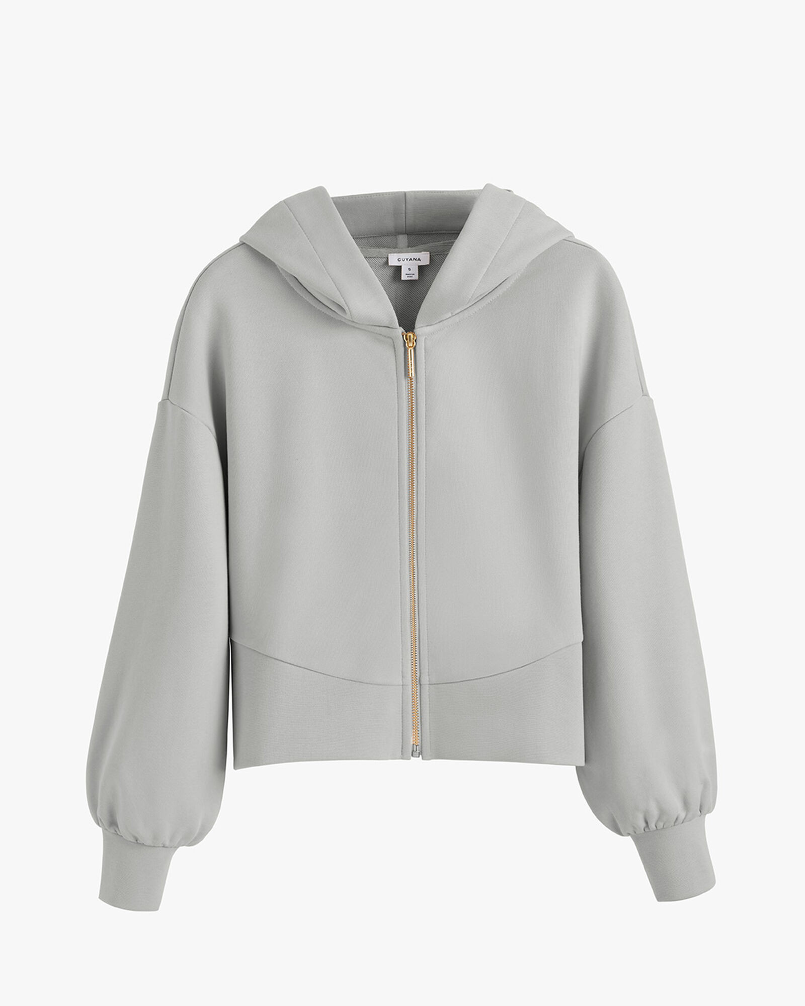 Terry Zip Front Hoodie | Cuyana