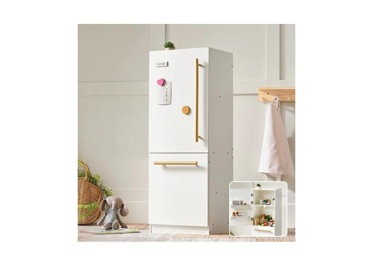 Tiny Land Play Kitchen Accessories – Play Kitchen Fridge: Wooden Cabinet Refrigerator for Kids | Macy's