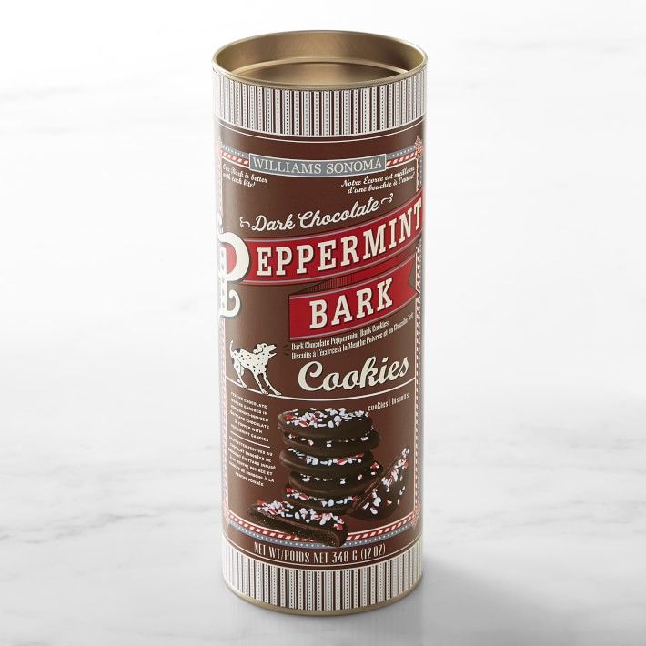 Williams Sonoma Dark Chocolate Peppermint Bark Cookies | Williams-Sonoma