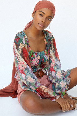 Smocked Puff-Sleeve Blouse | Anthropologie (US)