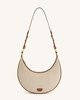 Carly Canvas Saddle Bag - Beige | JW PEI US