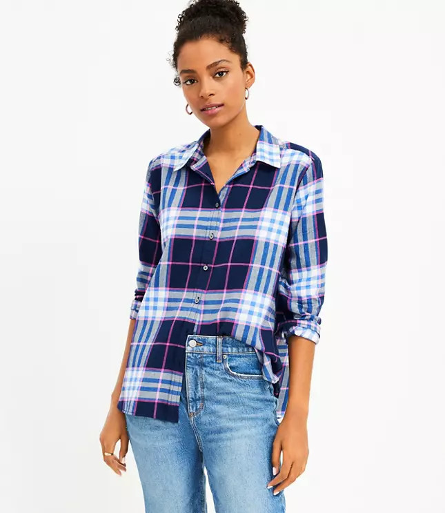 Plaid Everyday Shirt | LOFT