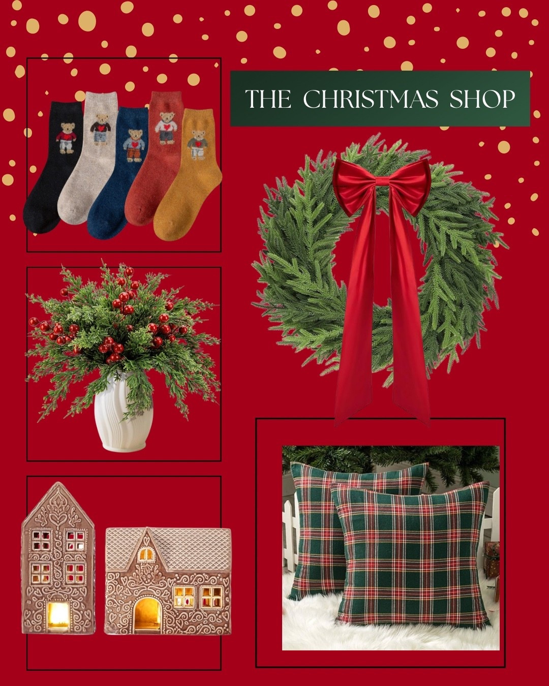 A curated mix of chic holiday accents from cute teddy bear socks to elegant Norfolk pine wreath that can be displayed on your front door. 

Christmas decor in Canada, Holiday decor finds, Walmart Christmas decor, Christmas foliage, Christmas ornaments, neutral Christmas finds, Ralph Lauren Christmas, Christmas tree

#HolidayHomeDecor #ModernHolidayStyle #DesignerInspired #EntrywayStyling #HolidayGlow #LuxuryForLess #AmazonFinds #SeasonalStyling 
