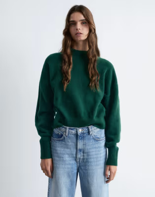 & Other Stories mock neck jumper in green | ASOS (Global)
