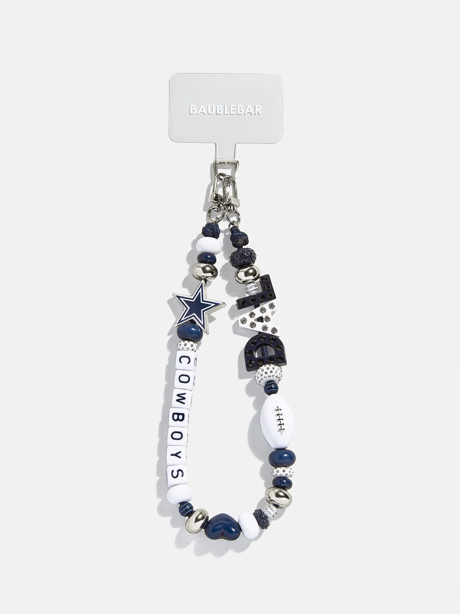 NFL Beaded Phone Charm - Dallas Cowboys | BaubleBar