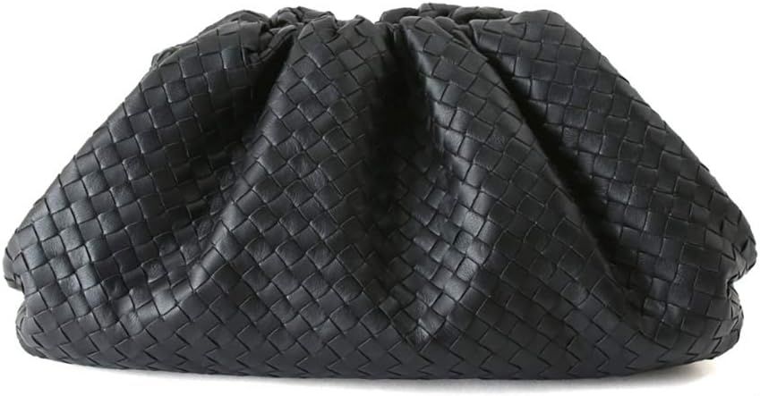 LUX CLOUD POUCH CLUTCH/WOVEN Premier Italian Lambskin Genuine Leather Womens Korean Handbag | Amazon (US)