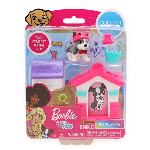 barbie™ pets 6-piece figure & accessories play set - salon | Five Below