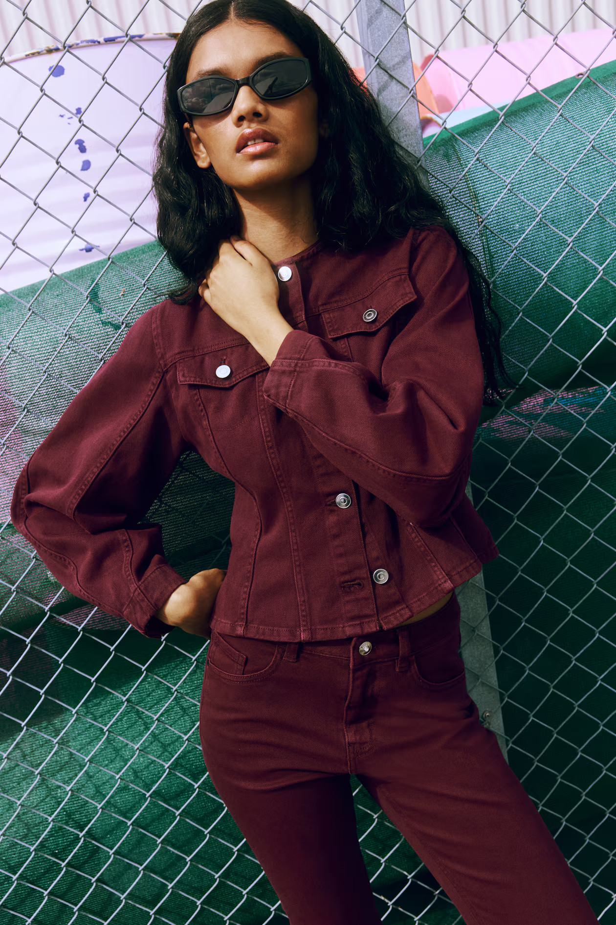 Defined-Waist Twill Shirt | H&M (US + CA)