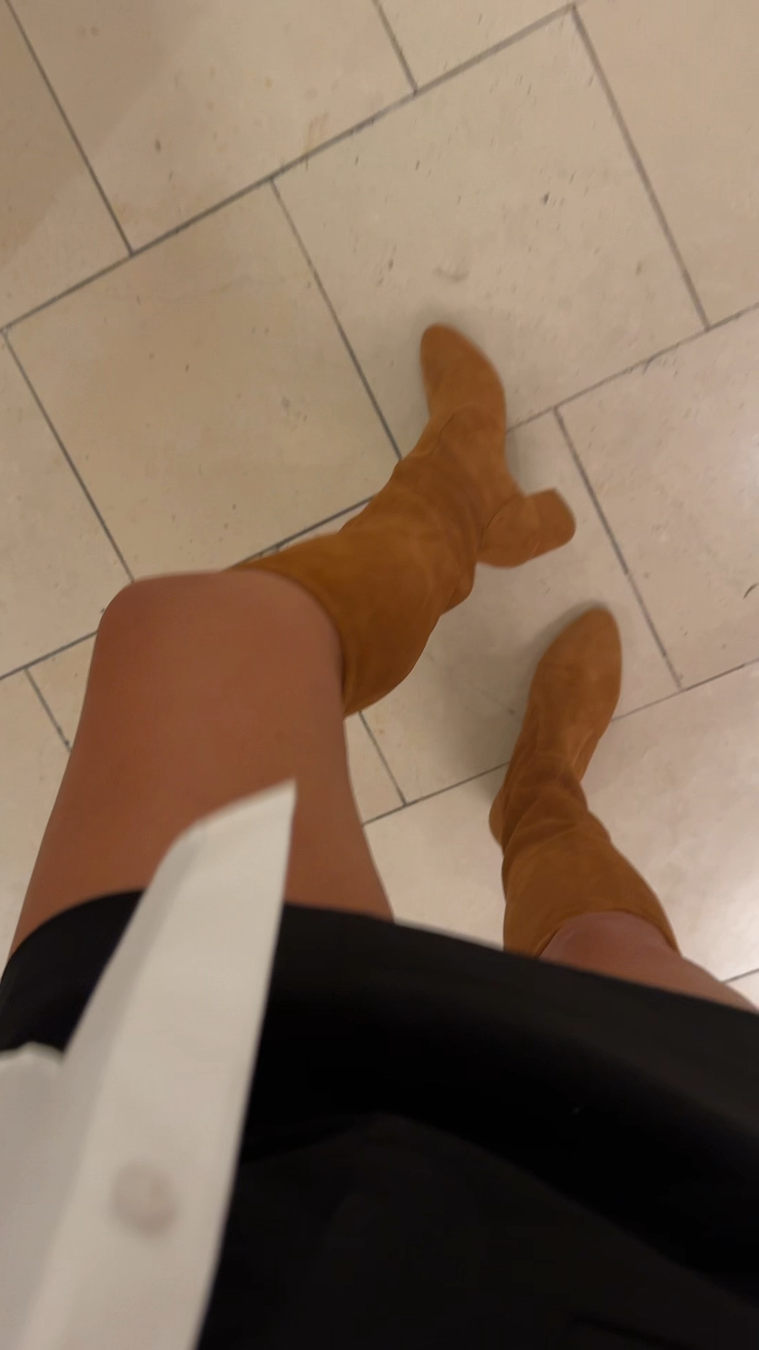 A close up of these incredible boots…investment, yes, but I will wear these for life as they are timeless and classic 👢💎They run TTS and I styled them with a black mini and white button down ⚡️

#LTKShoeCrush #LTKWorkwear #LTKStyleTip