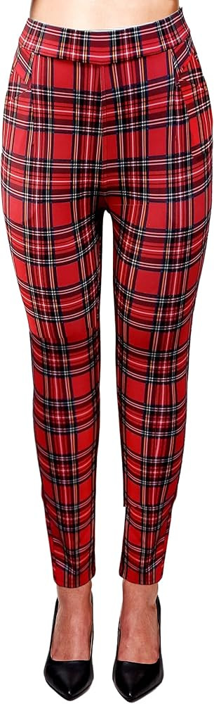 Indero Women's Elegantly Designed Leggings Comfortable Scuba Knit Soft Dressy Pants Skinny Fit Ca... | Amazon (US)