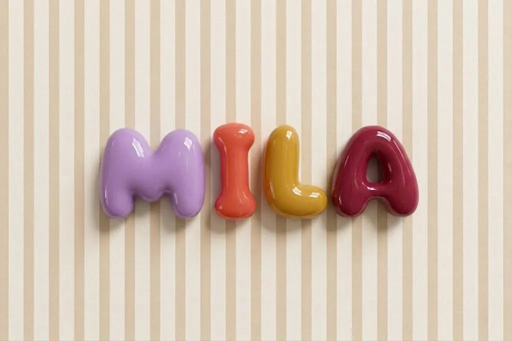 Custom Bubble Letters Name Sign Nursery Decor Baby Shower Gift | Etsy (Global)