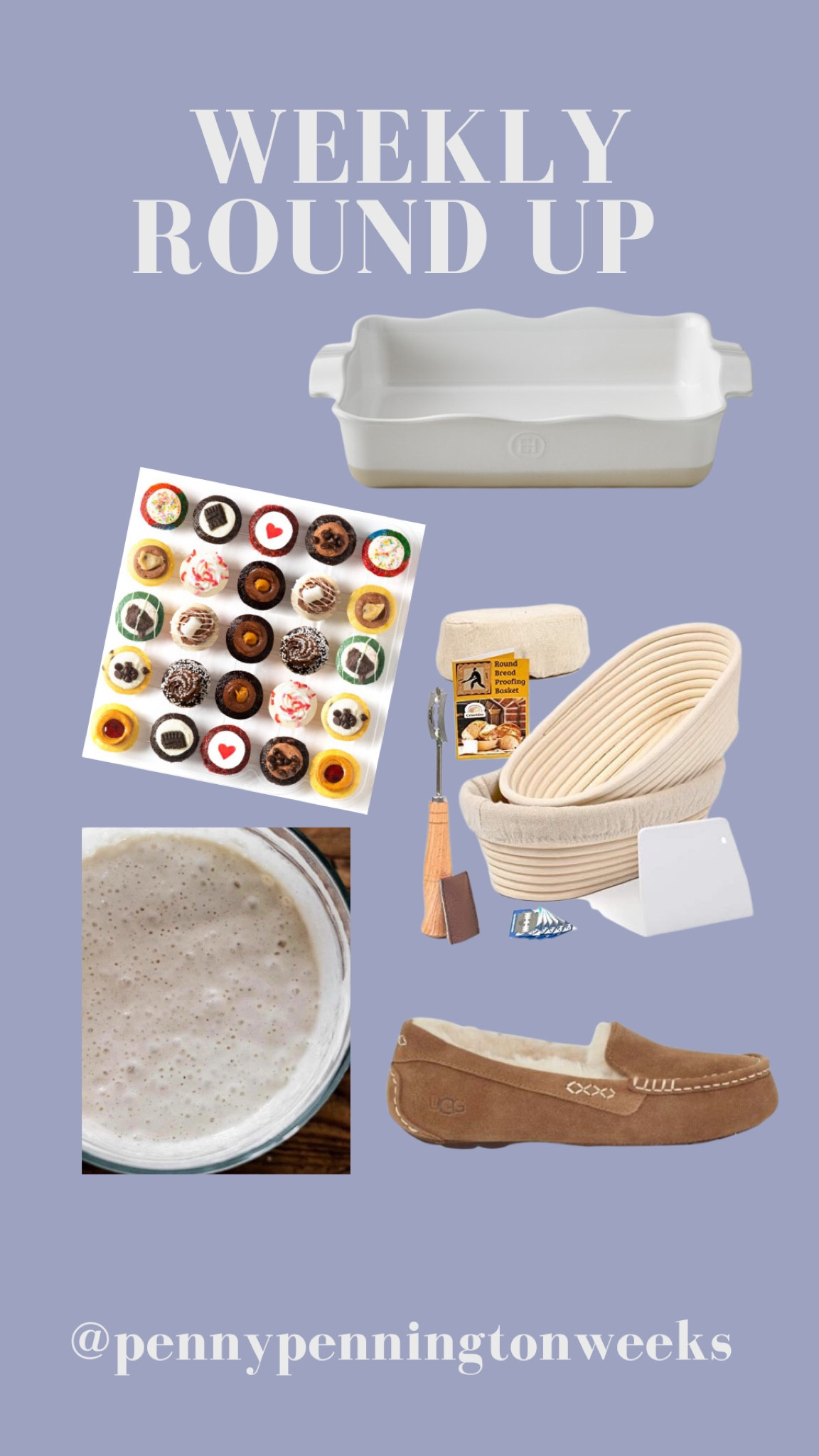 I’m sharing my weekly favs, items I love and you’ll love for the kitchen, garden and home.

This week’s favs include the best cupcakes for sending to your loved ones, the sourdough starter we use and a few sour dough baking tools plus my comfy slippers and favorite bakeware.

#LTKfamily #LTKFind #LTKhome