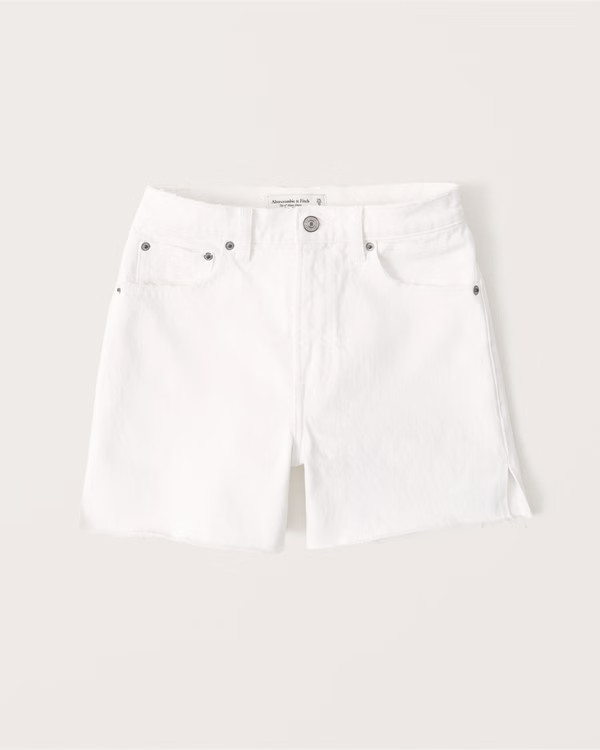 High Rise 4 Inch Mom Shorts | Abercrombie & Fitch (US)