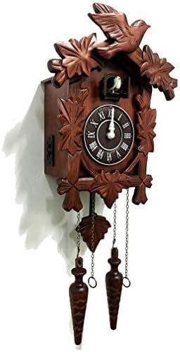 Rylai Vintage Wall Clock Handcrafted Wood Cuckoo Clock-N.DIM. 13x9.5 in | Amazon (US)
