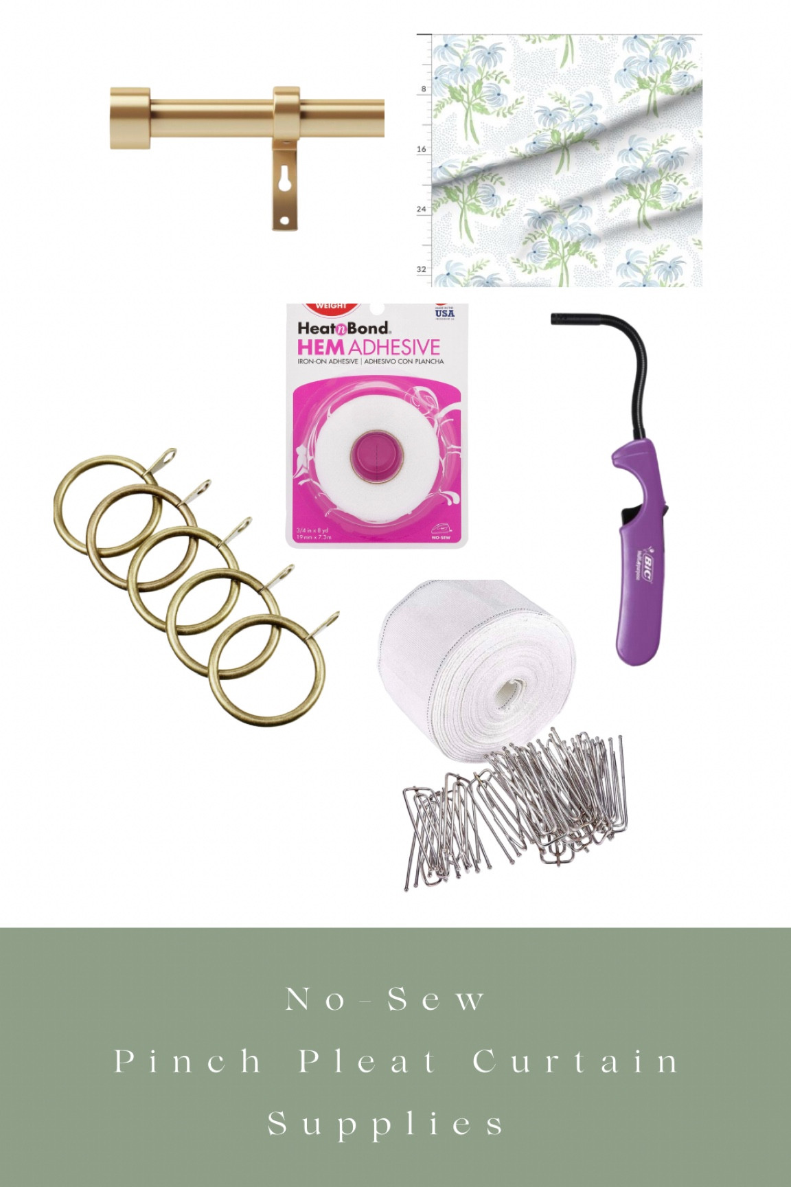 No Sew Pinch Pleat Curtain Supplies 

#LTKunder50 #LTKhome #LTKFind